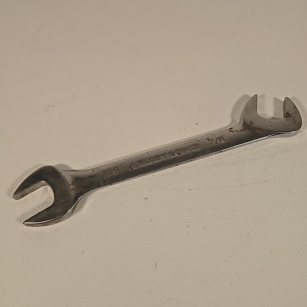 Vintage Armstrong USA 27-828 Ignition 4 Way Open End‎ Wrench 7/8"